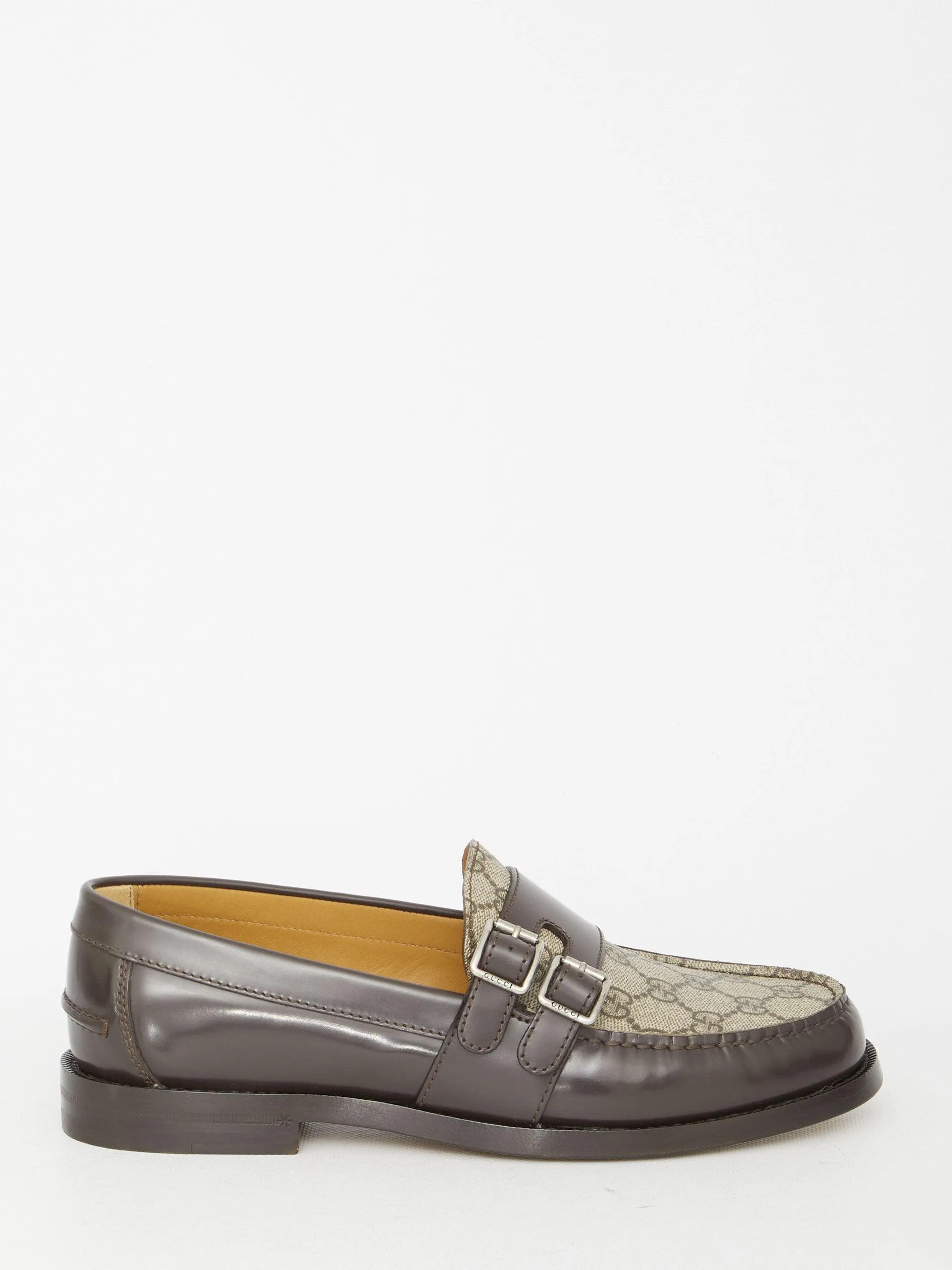 Gucci Men's Buckle Loafers With GG