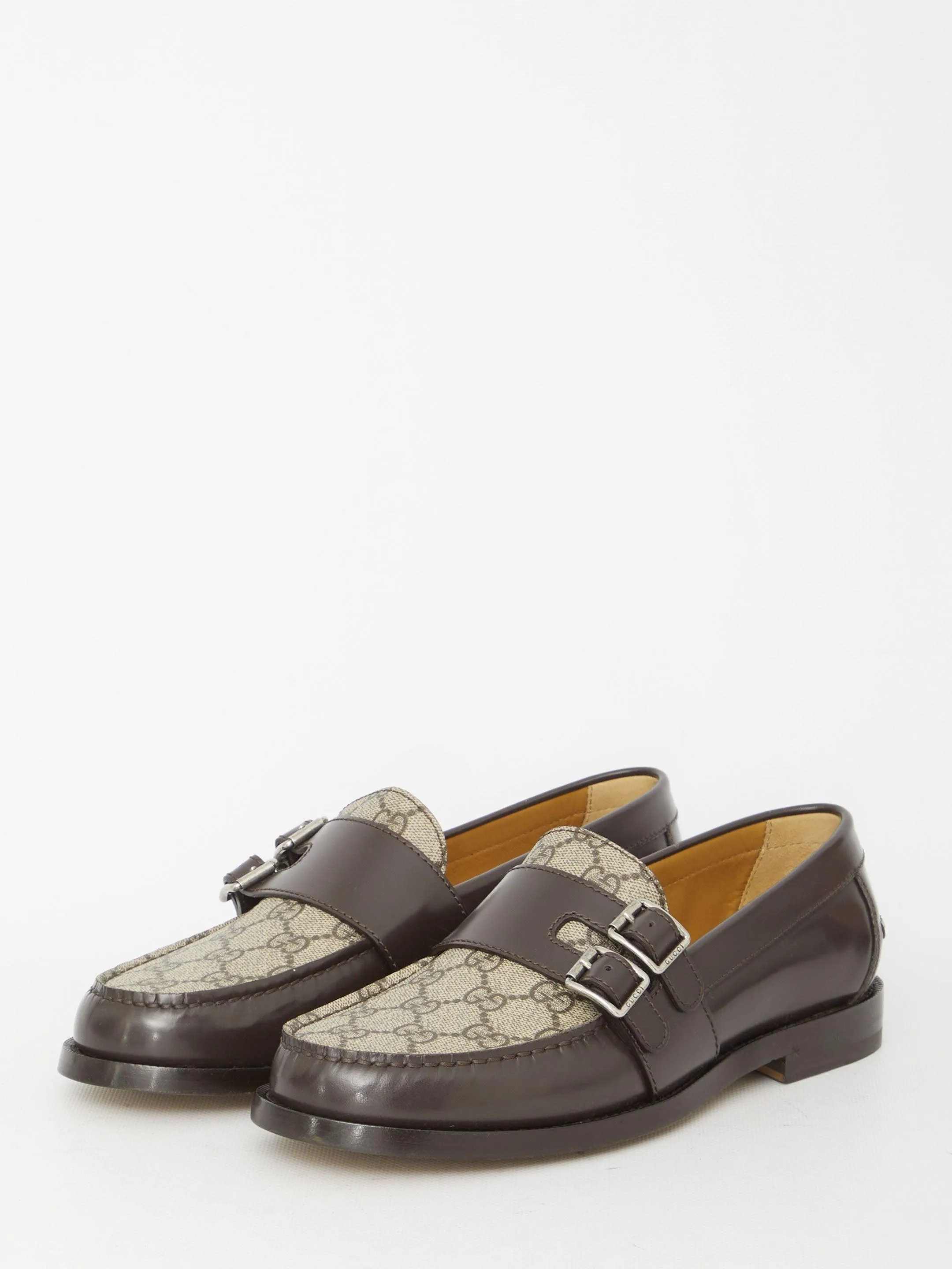 Gucci Men's Buckle Loafers With GG