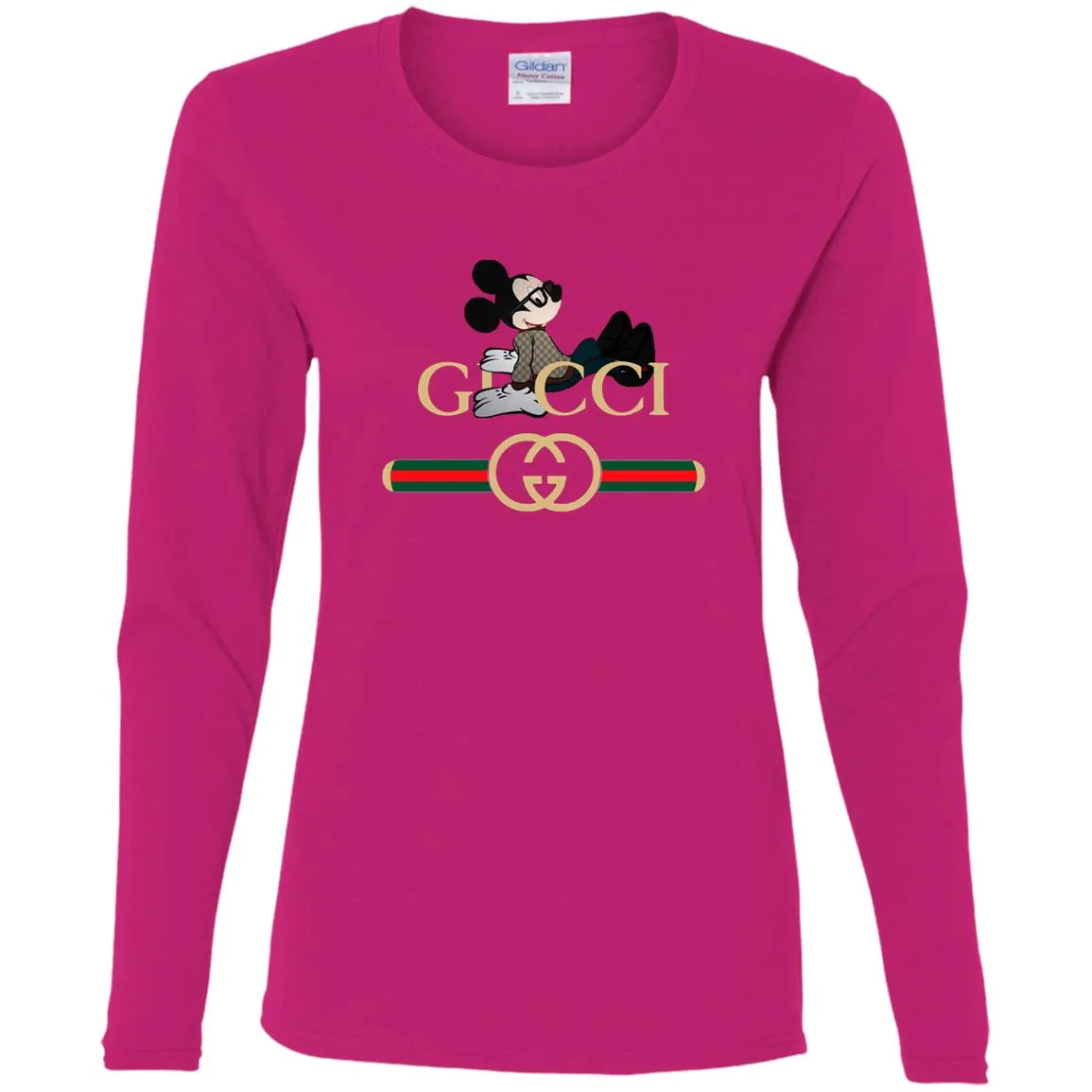 Gucci Mickey T-shirt Women Long Sleeve Shirt