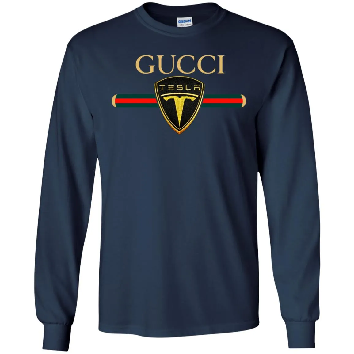 Gucci Tesla T-shirt Men Long Sleeve Shirt