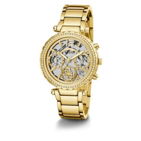 Guess Solstice Gold Tone Multi-Function Ladies Watch GW0403L2