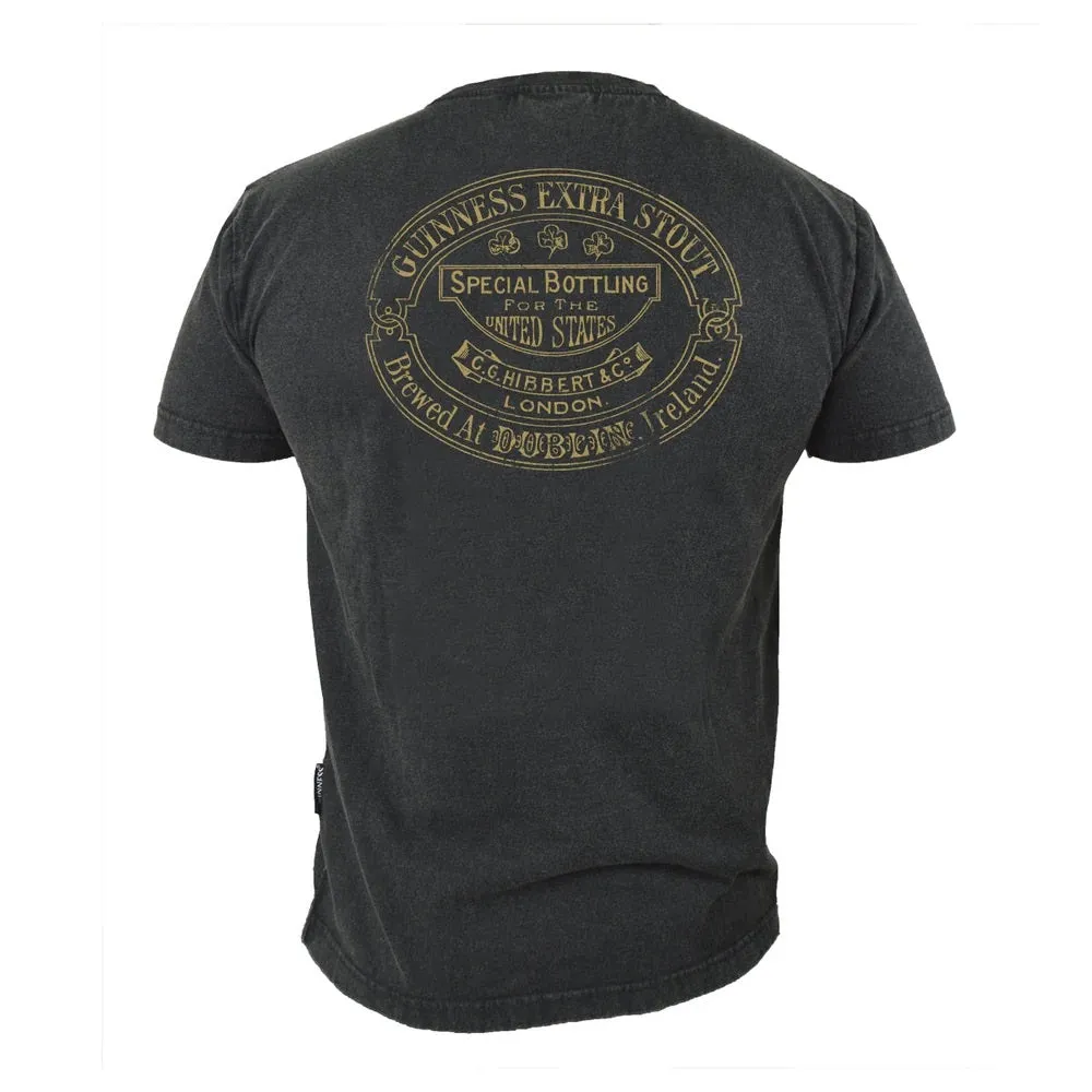 Guinness Distressed Trademark Label Tee Shirt