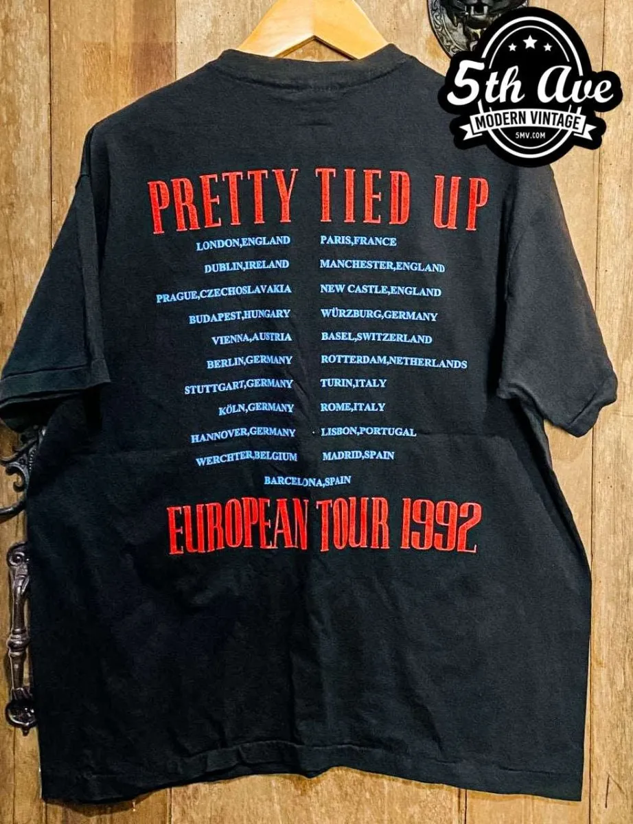 Guns N' Roses Pretty Tied Up Tour 1992 - New Vintage Band T shirt