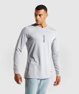 Gymshark Raid Long Sleeve T-Shirt - Light Grey