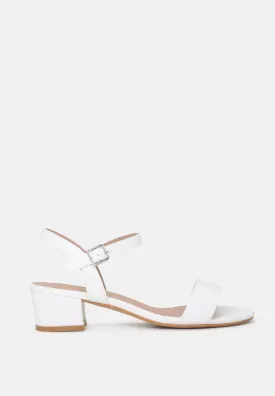 Halley Ankle Strap Low Heel Sandals