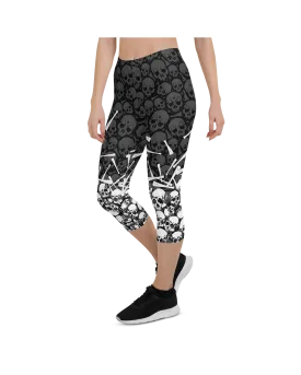 Halloween Bones Capris