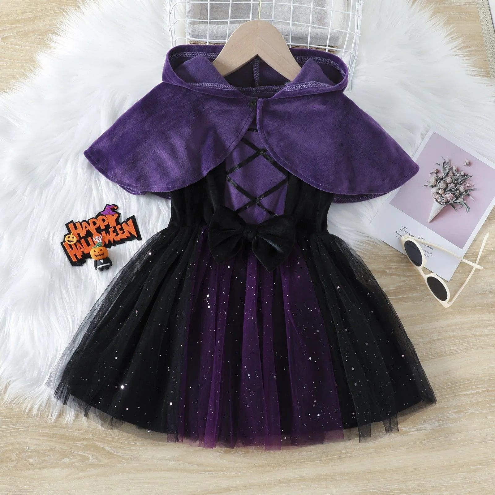 Halloween Fashionable Children's Dresses Two-piece Set