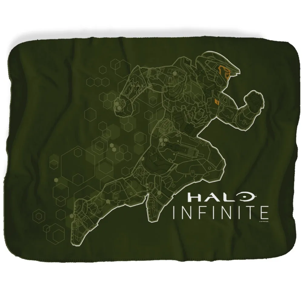 Halo Infinite Sprinting Master Chief Sherpa Blanket