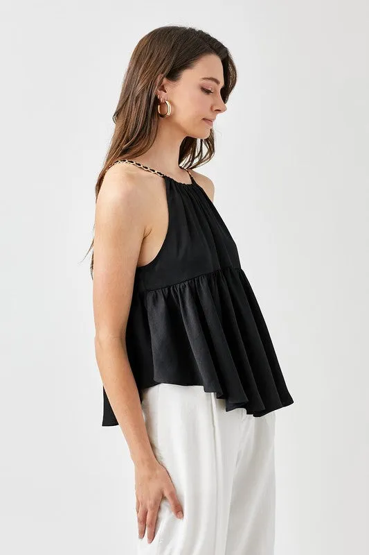 Halter Neck with Back Strap Flared Top  *Online Only*