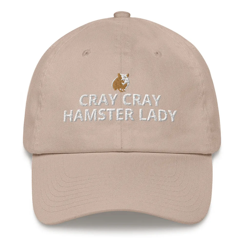 Hamster Hat | Cray Cray Hamster Lady | Perfect gift for the Pet Hamster lover! | Multiple Hat Colors Available