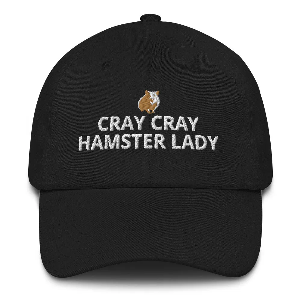 Hamster Hat | Cray Cray Hamster Lady | Perfect gift for the Pet Hamster lover! | Multiple Hat Colors Available