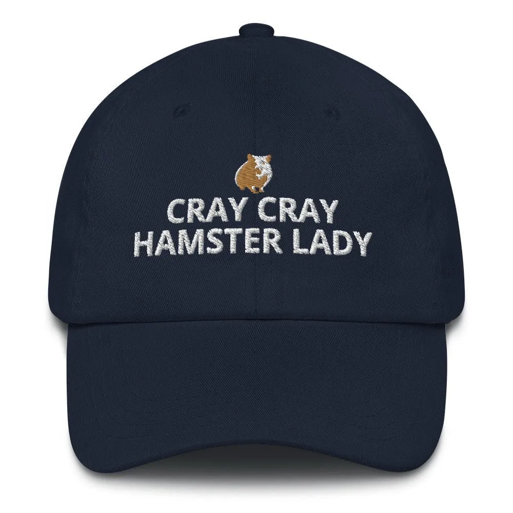 Hamster Hat | Cray Cray Hamster Lady | Perfect gift for the Pet Hamster lover! | Multiple Hat Colors Available