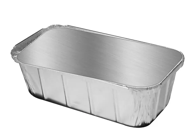 Handi-Foil 1 1/2 lb. Aluminum Foil Loaf Pan IVC w/Board Lid 50/PK