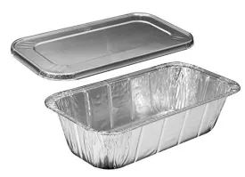 Handi-Foil 5 lb. Aluminum Foil Loaf Pan w/Lid 50/PK