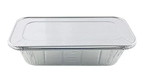 Handi-Foil 5 lb. Aluminum Foil Loaf Pan w/Lid 50/PK