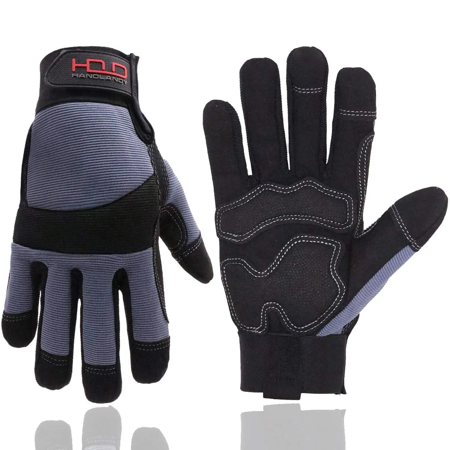 Handlandy Grey Safety Work Gloves Anti Vibration 5805GR