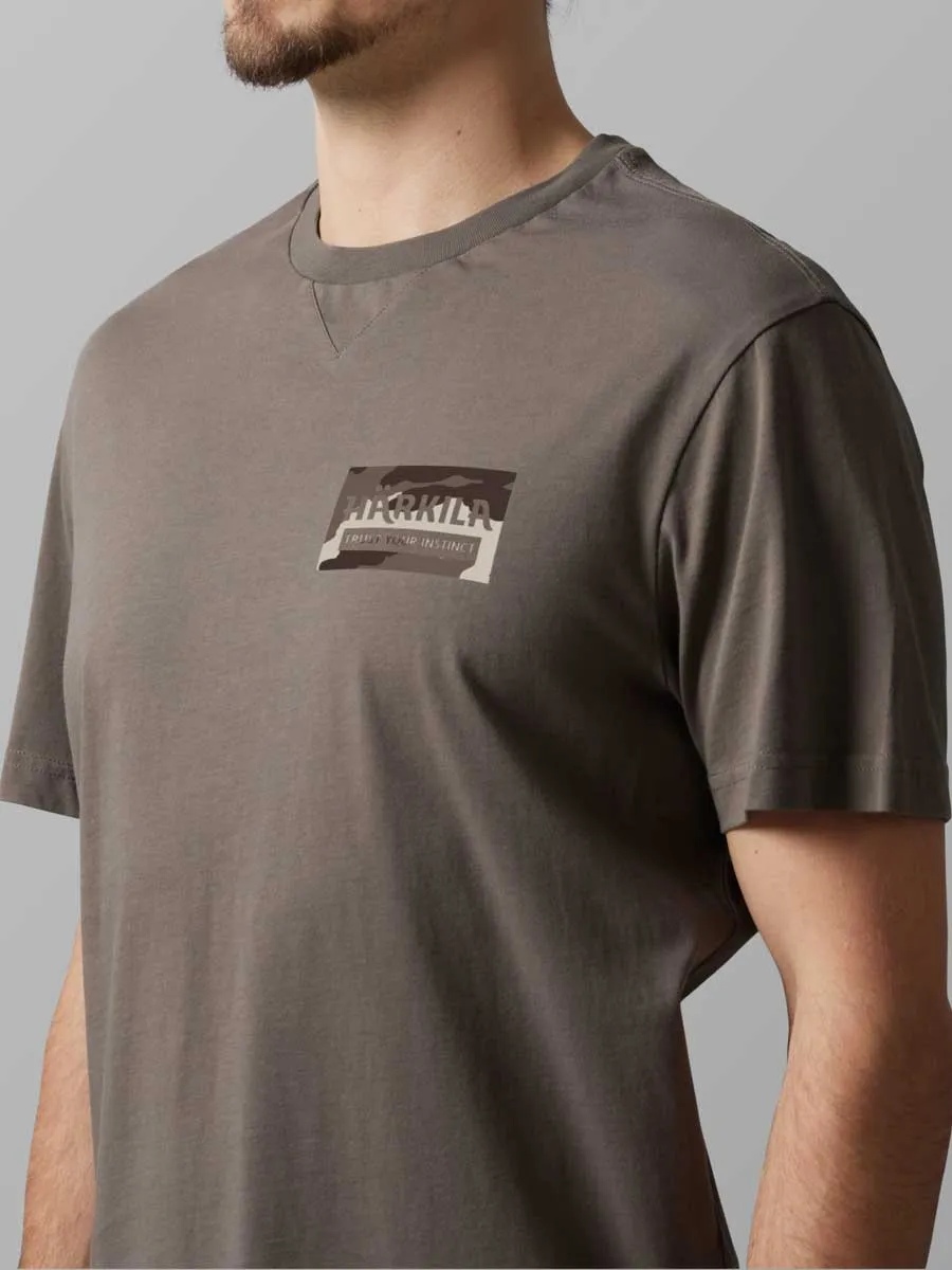 HARKILA Core Short Sleeve T-Shirt - Mens - Brown Granite