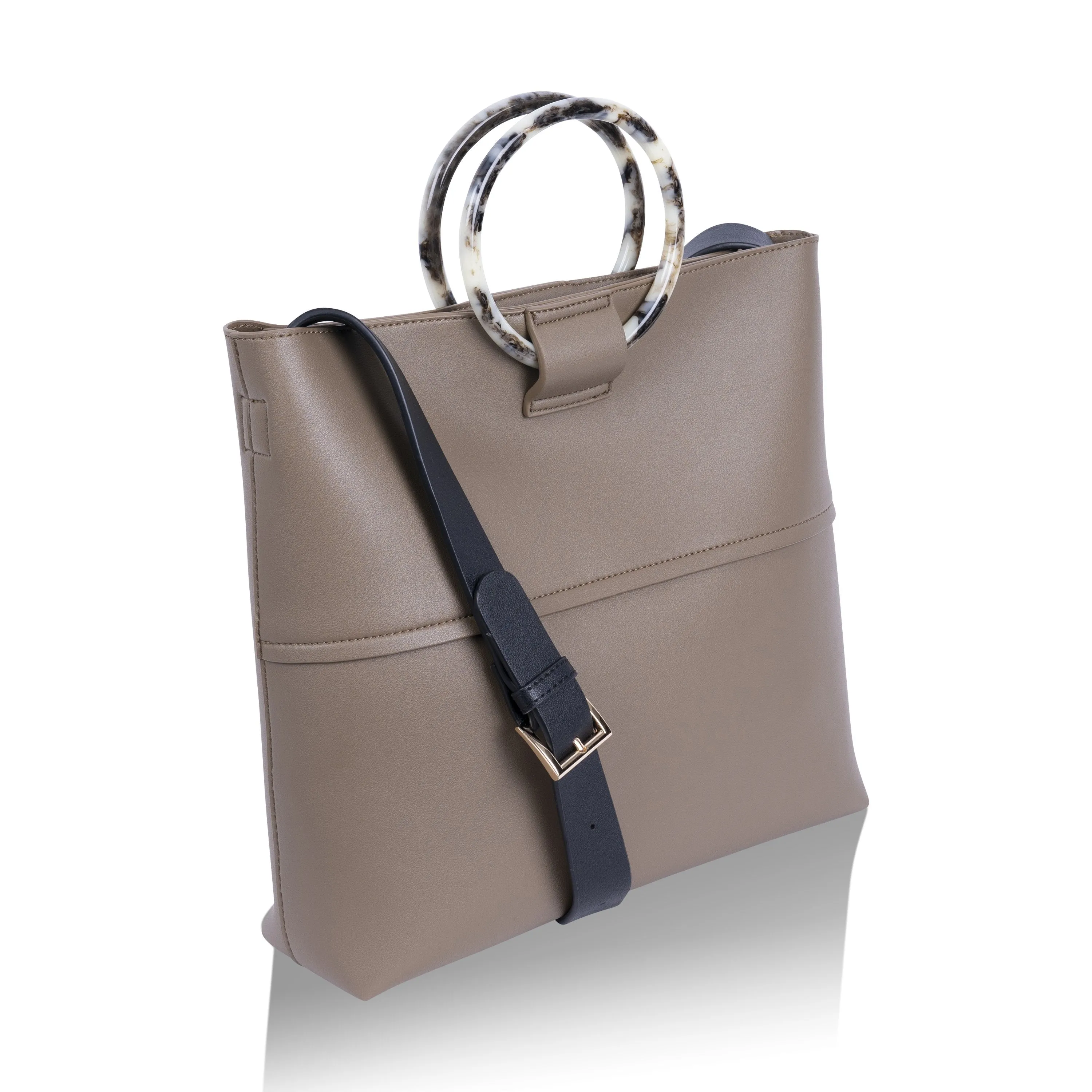 Harriet Khaki Vegan Tote Bag