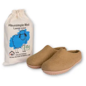 HaussimpleWool Unisex Wool Outdoor Slippers