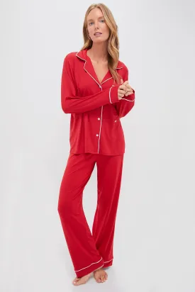 Haute Red Gisele Long PJ Set