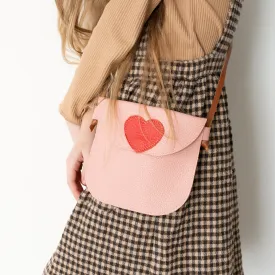 Heart Bag Personalized Leather Crossbody Purse