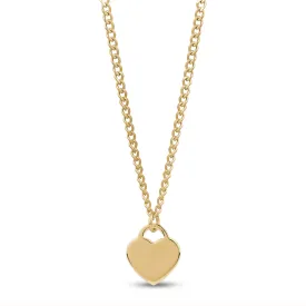 Heart Pendant Cuban Link