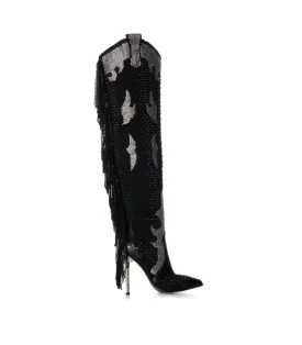 Heat Wave Fringe Bedazzled Boots