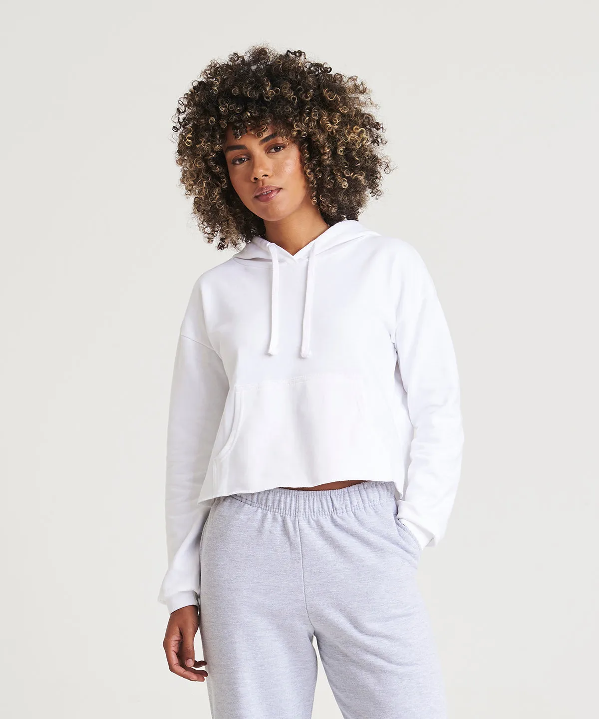 Heather Grey - Women's cropped hoodie