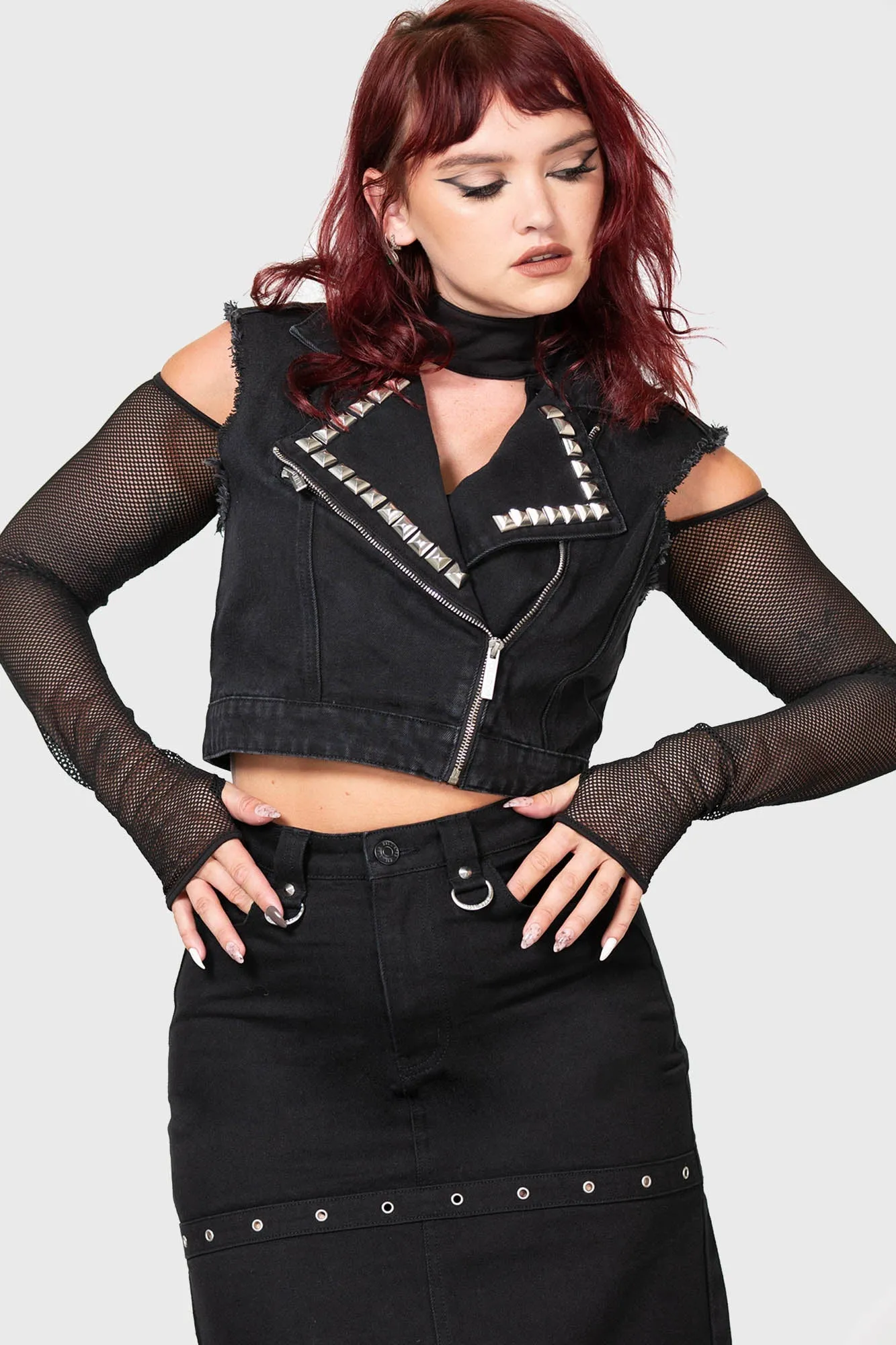 Heaven2Hell Denim Vest - Resurrect