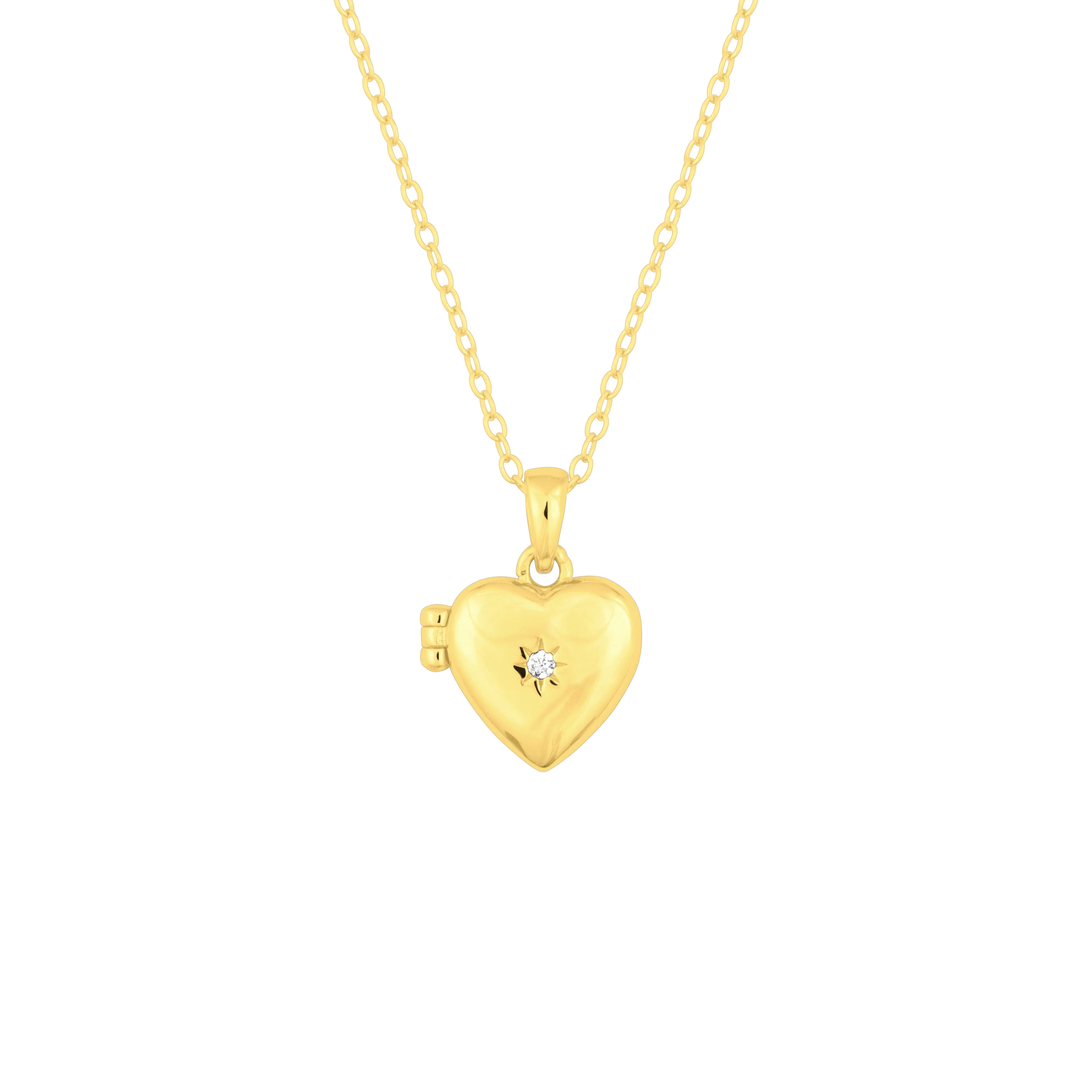 HEIRLOOM HEART LOCKET GOLD