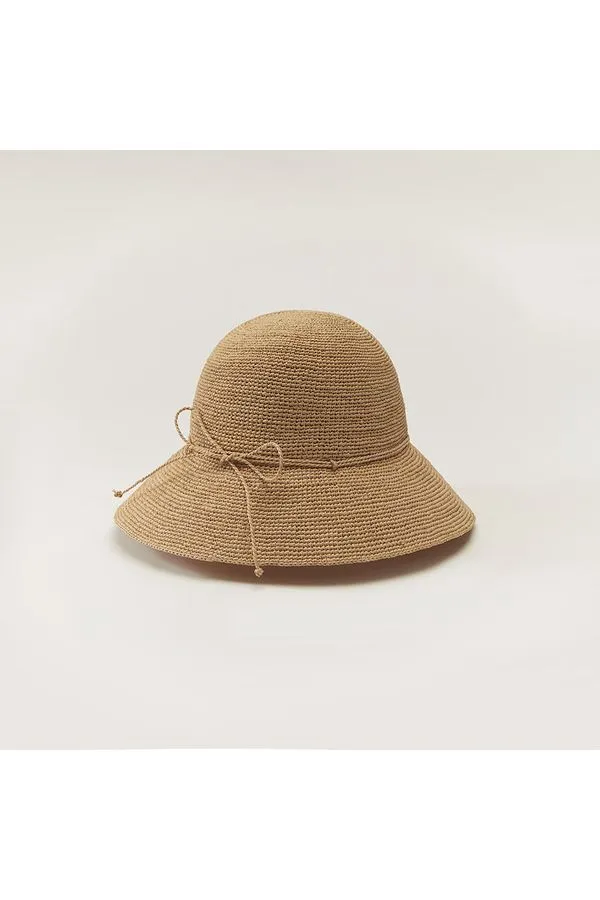 Helen Kaminski Villa 6 Raffia Crochet Hat | Nougat