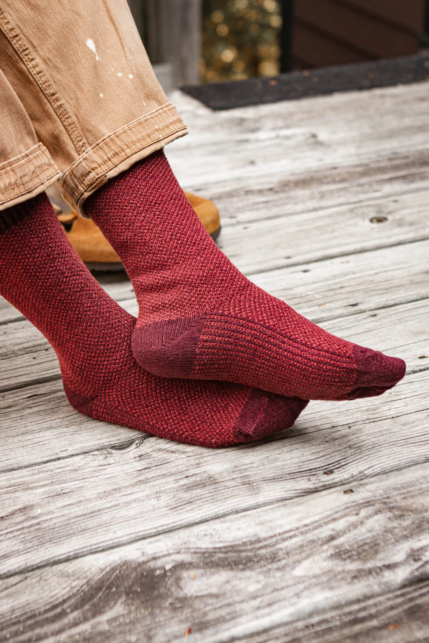 Helix Sock / Burgundy