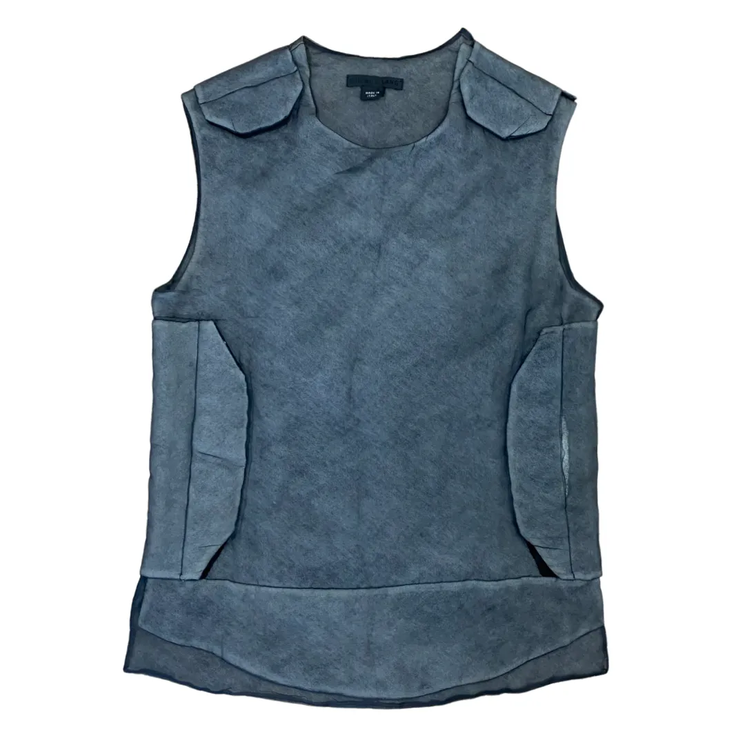 Helmut Lang Silk Organza Bulletproof Vest AW99-00 Sz 40