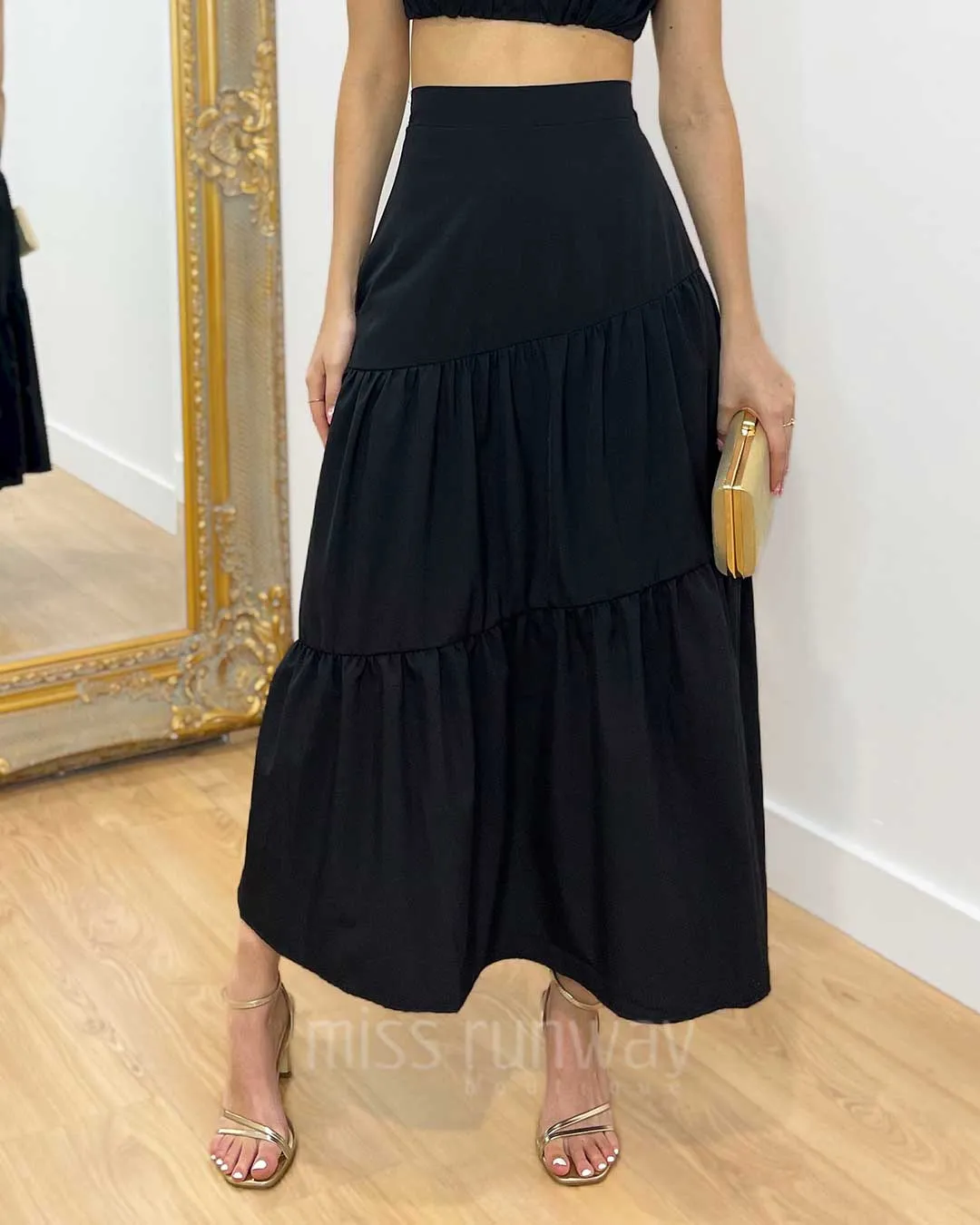 Heloise Maxi Skirt - Black