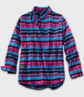 Henley Flannel Shirt - Tropic