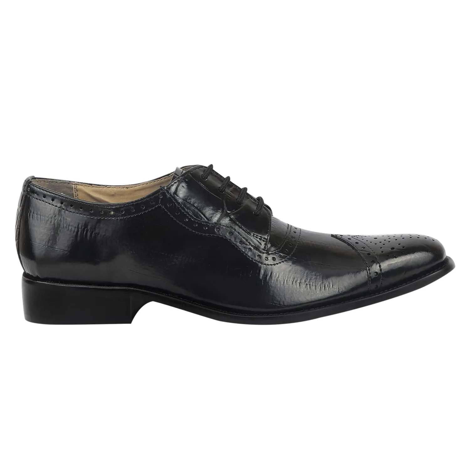 Henley Genuine Leather Oxford Style Brogue Dress Shoes