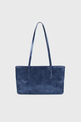 Hermosa Leather Bag - Navy