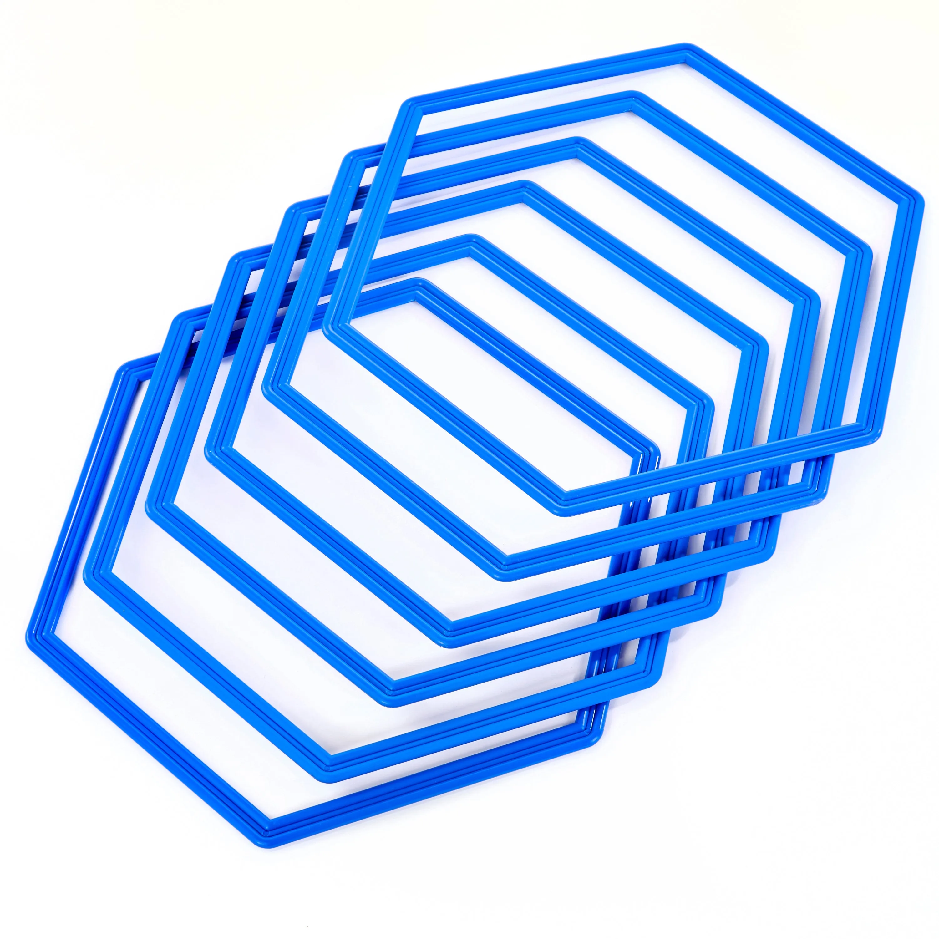 Hexahoops | Set of 6 | Blue