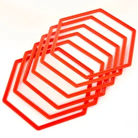 Hexahoops | Set of 6 | Red