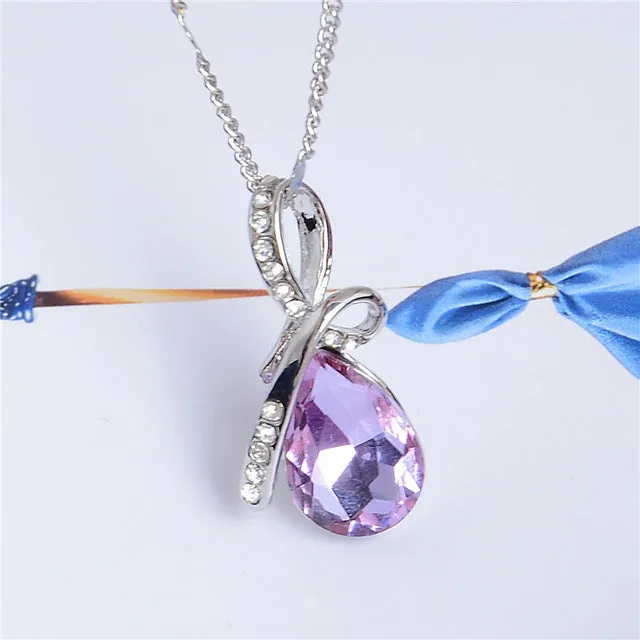 H:HYDE 10 Colors Austrian Crystal Necklace Pendants Jewellery & Jewerly 2016 Necklace Women Fashion Jewelry Wholesale