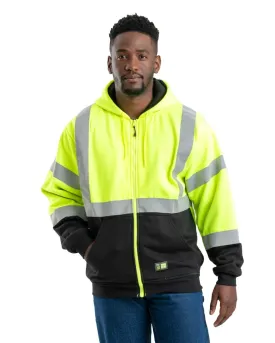 Hi Vis Class 3 Color Block Hooded Sweatshirt