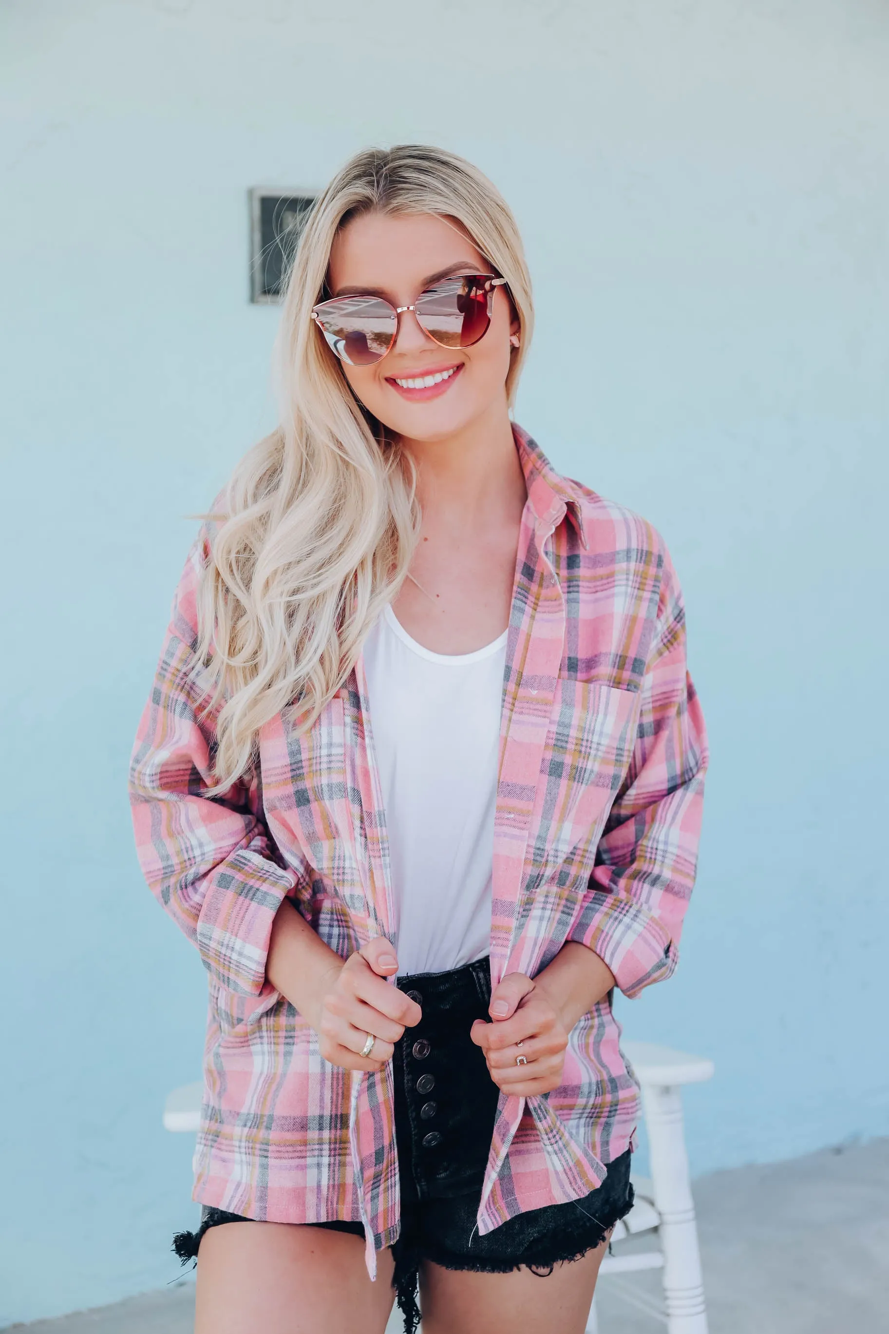 High Country Plaid Shirt - Pink