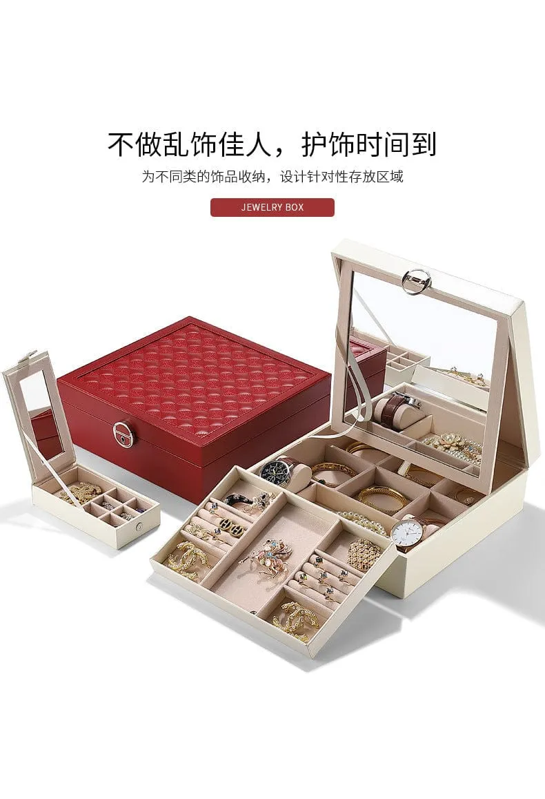 High-End leather Jewelery Organizer