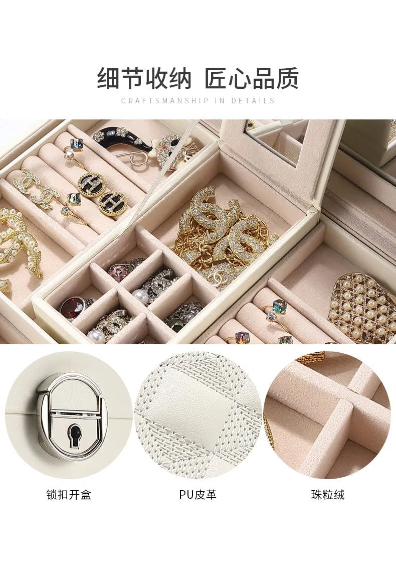 High-End leather Jewelery Organizer