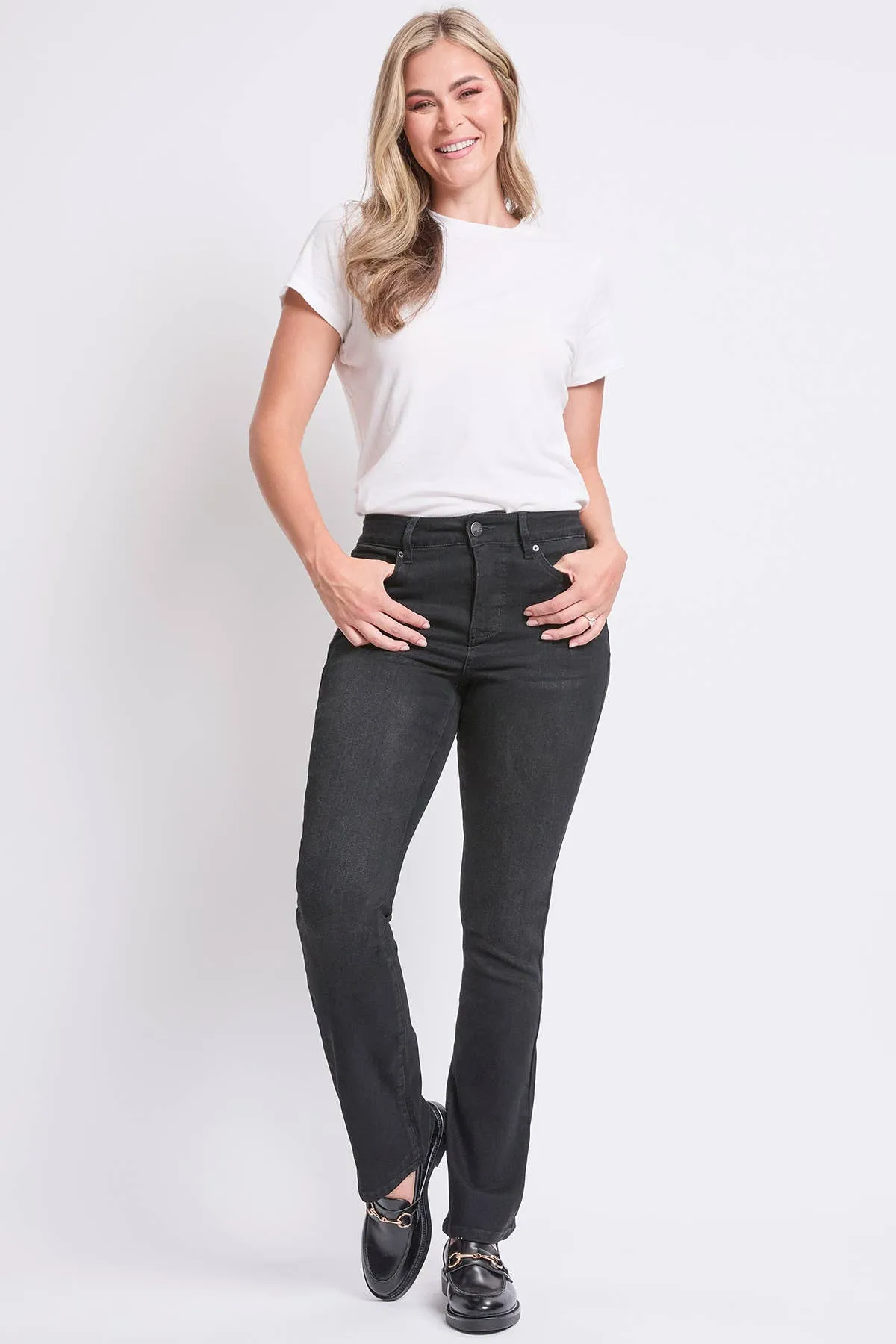 High Rise Slim Bootcut Jeans