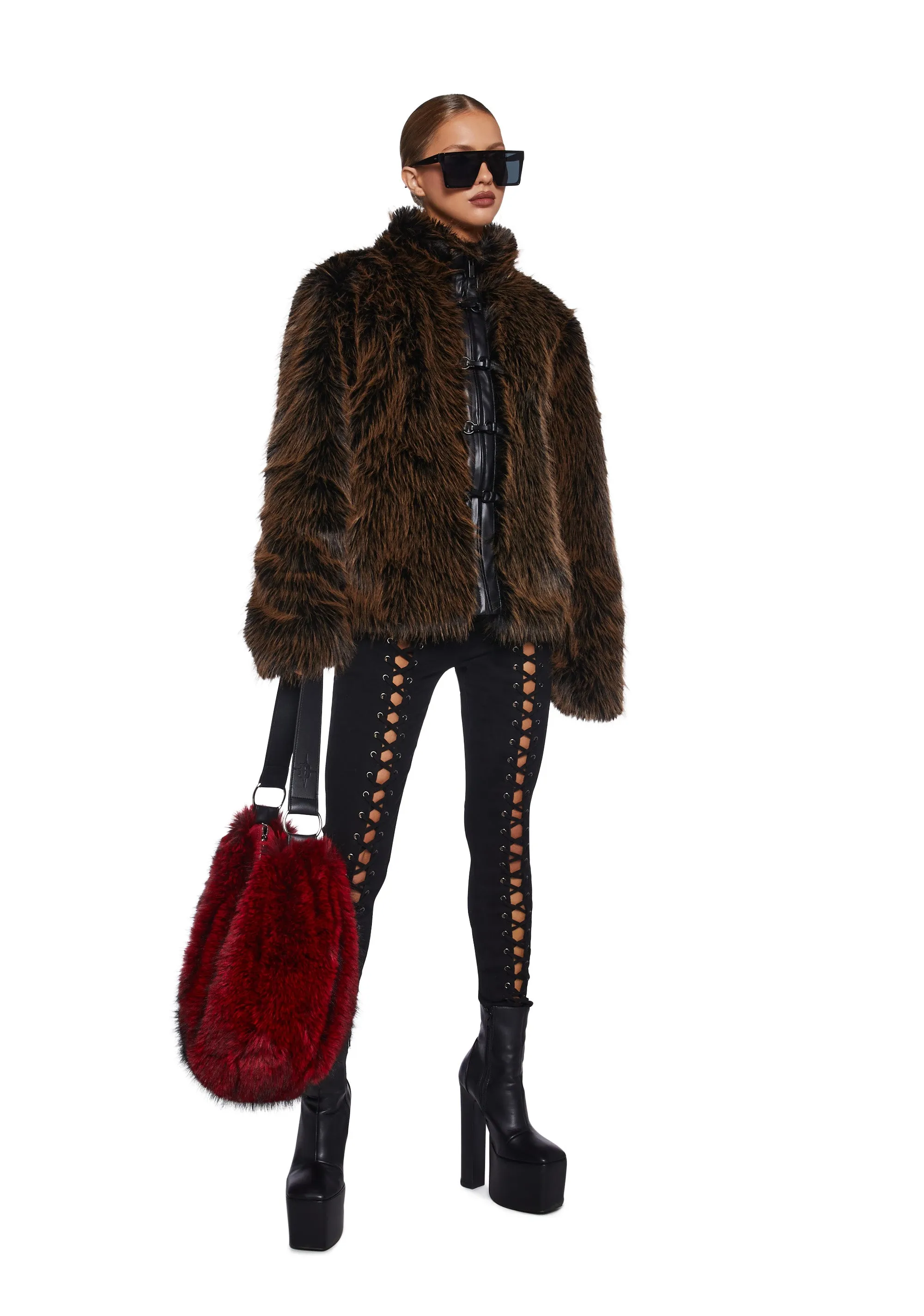 High Society Babe Faux Fur Coat