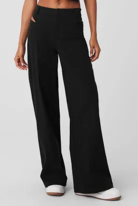 High-Waist Risk Taker Trouser - Black