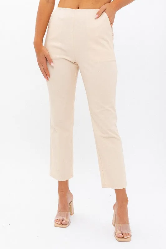 High-Waisted Crop Pants - Online Exclusive