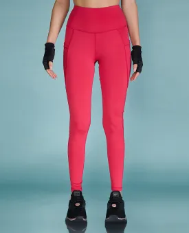 High Waisted Hot Pink Leggings