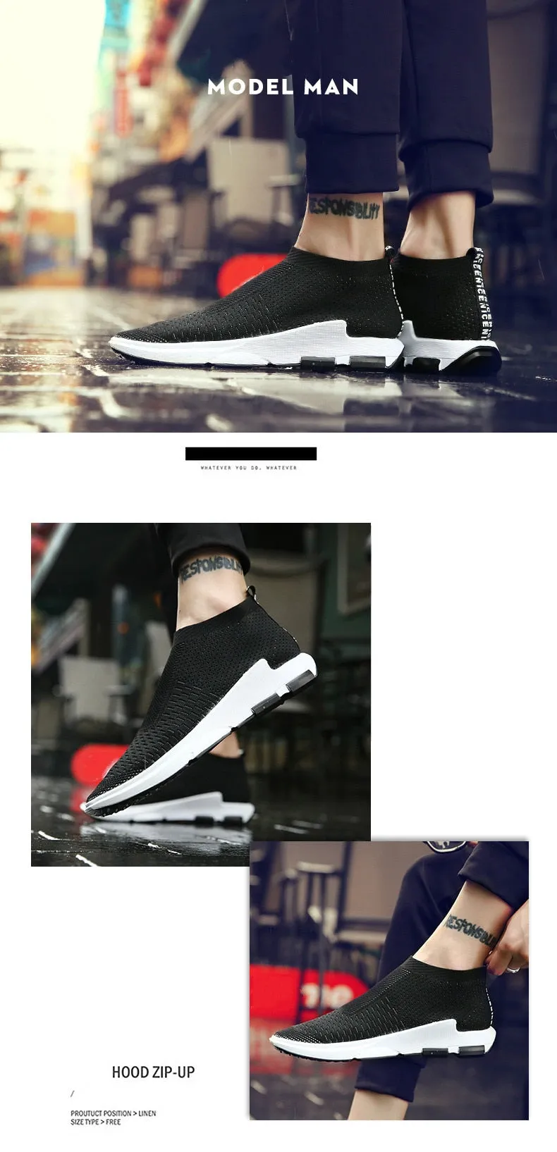 Hnzxzm 2022 Men Sock Sneakers Breathable Lightweight Lovers Sneaker Walking Jogging Running Tenis Mens Non-Leather Casual Shoes